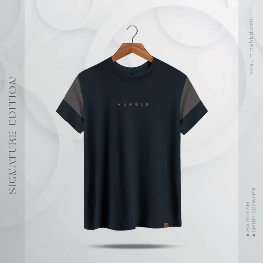 Premium Half Sleeve Patchwork  T-shirt - Humble